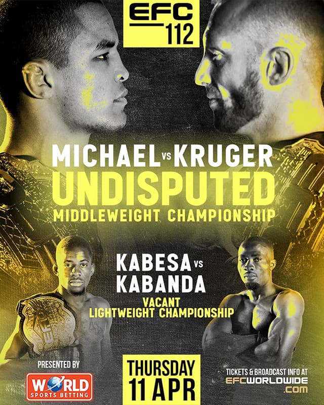 Event poster for EFC 112